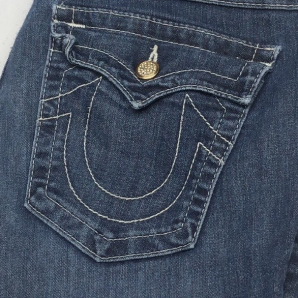 AUTHENTIC TRUE RELIGION JULIE SKINNY JEANS 31x29 MADE IN USA 🇺🇸 - Picture 11 of 13